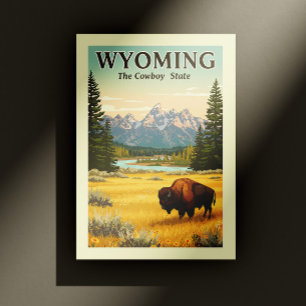 Cartão Postal Vintage Wyoming