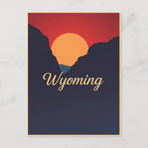 Cartão postal Vintage Wyoming