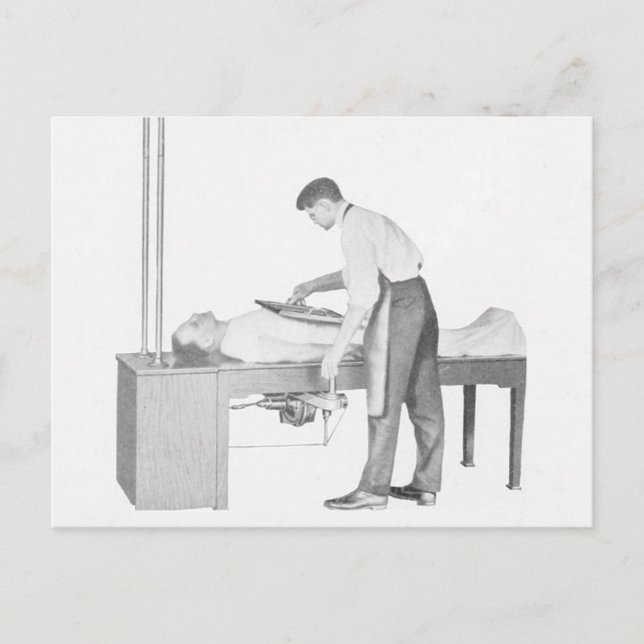 Cartão Postal Vintage X-Ray Man (Frente)