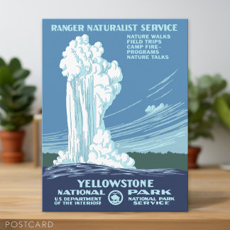 Cartão Postal Vintage Yellowstone WPA