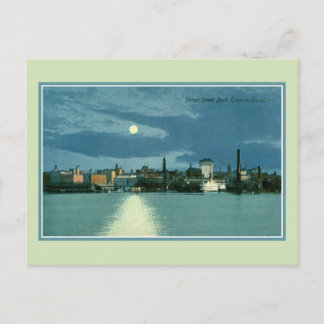 Cartão Postal Vintage Yonge Street Dock Toronto Canadá