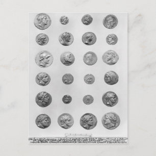 Cartão Postal Vinte e quatro moedas