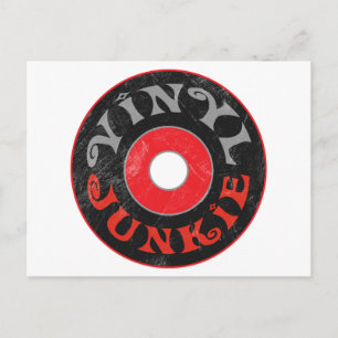 Cartão Postal Vinyl Junkie