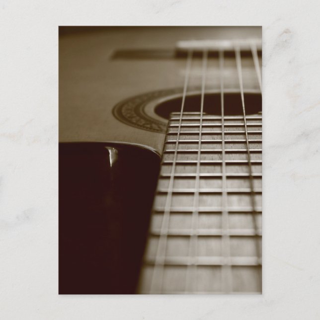 Cartão Postal Violão acústico (Frente)