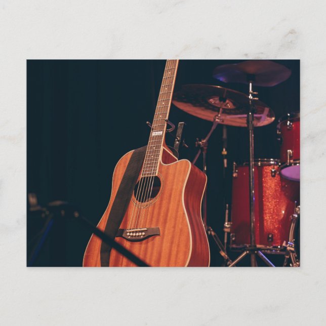 Cartão Postal Violão Acústico Bacana (Frente)