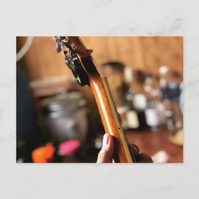 Cartão Postal Violão Acústico Bonito (Frente)