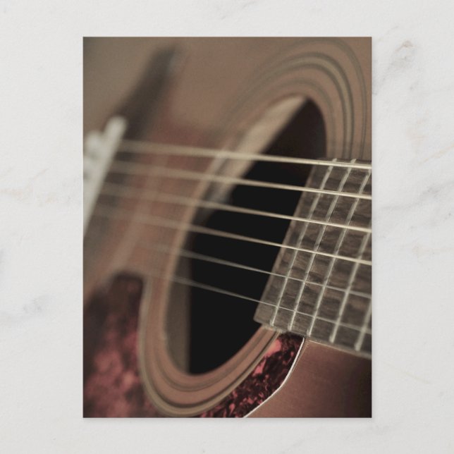 Cartão Postal Violão Acústico de Seis Cordas (Frente)