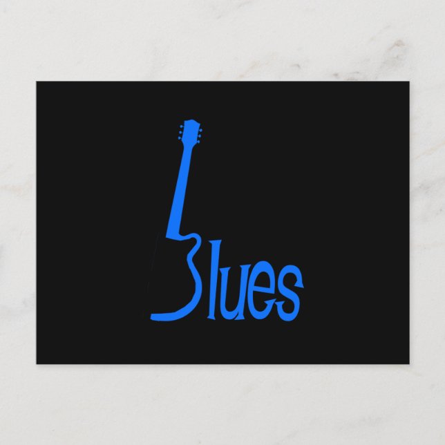 Cartão Postal Violão Blues (Frente)