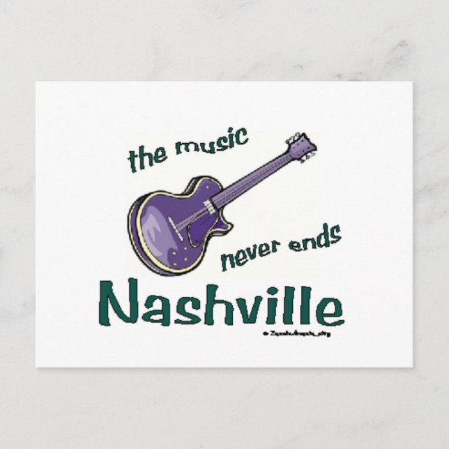 Cartão Postal Violão de Nashville (Frente)