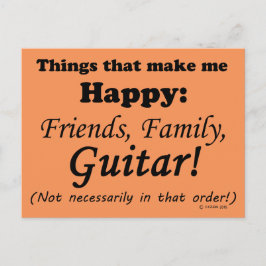 Cartão Postal Violão me faz feliz