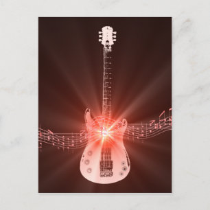 Cartão Postal Violão queimado