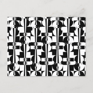 Cartão Postal Violinas de ilusão óptica