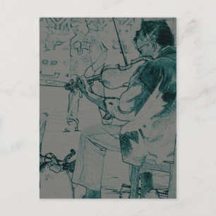 Cartão Postal Violinista