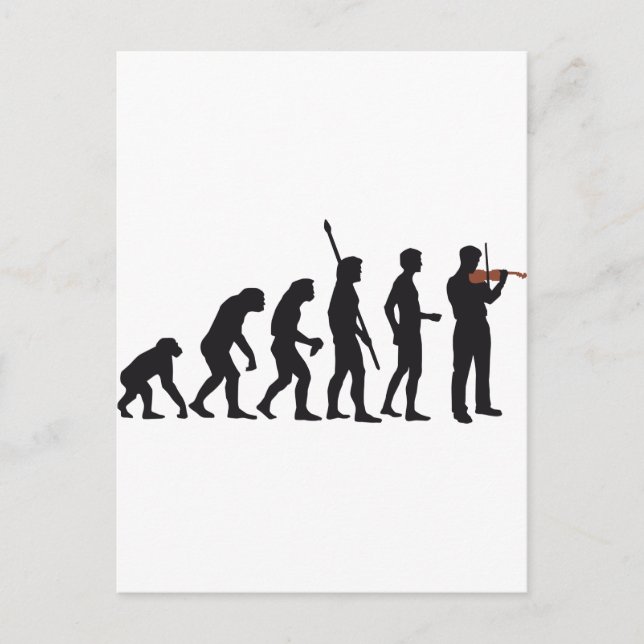 Cartão Postal violino evolutivo (Frente)
