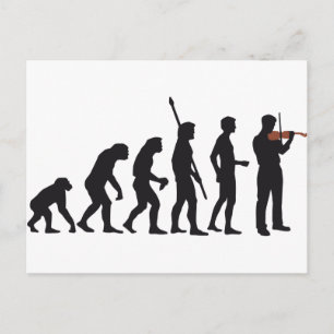 Cartão Postal violino evolutivo