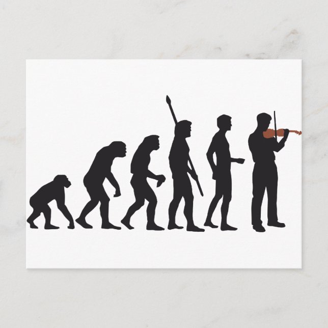 Cartão Postal violino evolutivo (Frente)