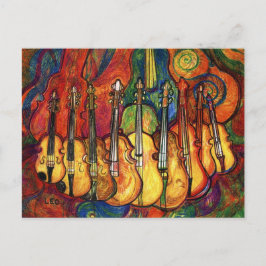 Cartão Postal Violinos