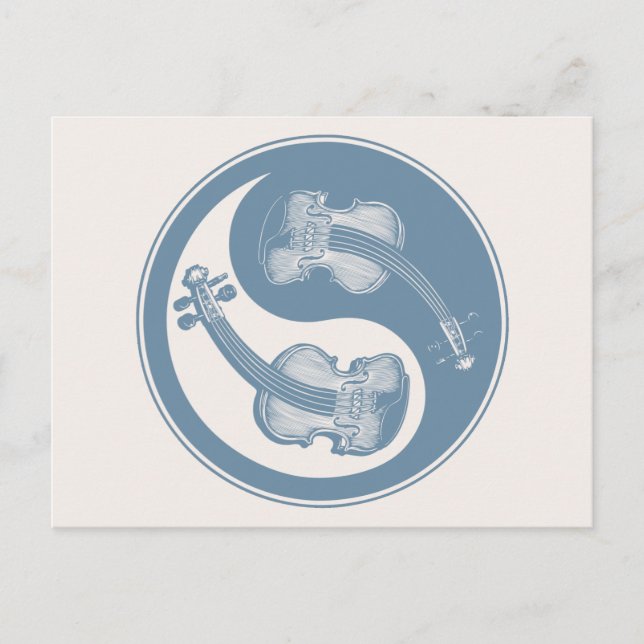 Cartão Postal Violyin-Yang (Frente)