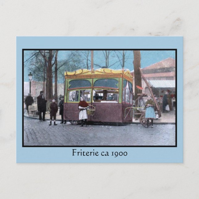 Cartão Postal virada do século da friterie (Frente)