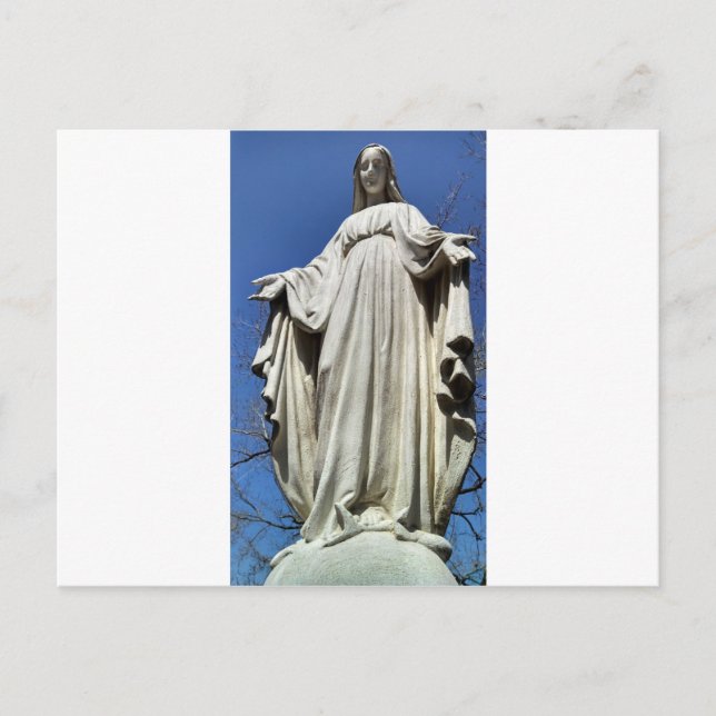 Cartão Postal Virgem Abençoada Maria (Frente)