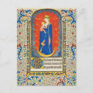 Cartão Postal VIRGEM COM FILHO E ÂNGULOS Antopocas Frológicos An