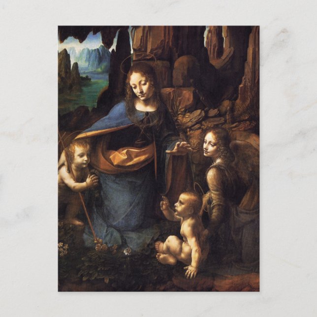 Cartão Postal Virgem das Rochas (Frente)