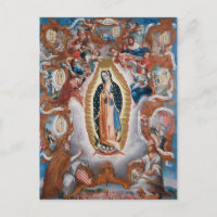 Cartão postal "Virgem de Guadalupe"