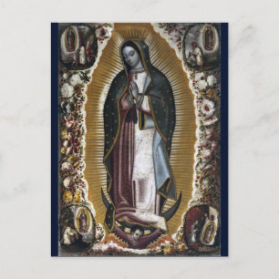 Cartão Postal Virgem de Guadalupe - Pintura Antica