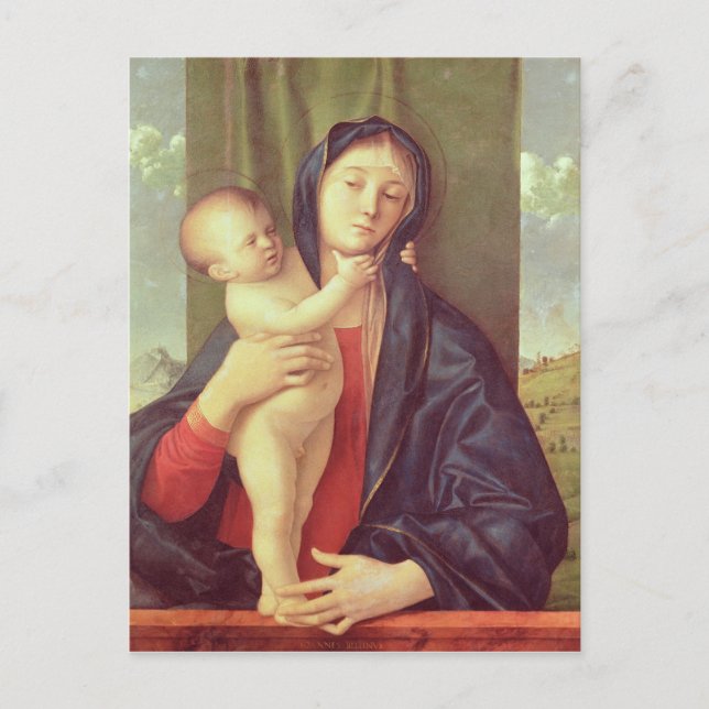 Cartão Postal Virgem e Criança, c.1487 (Frente)