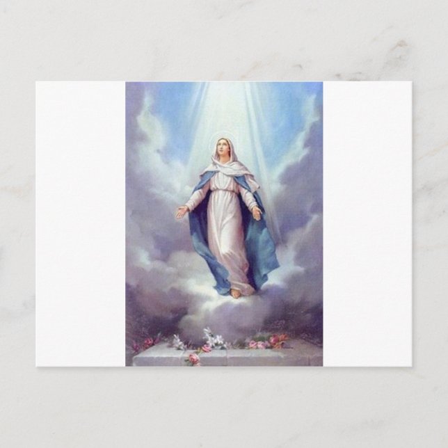 Cartão Postal Virgem Maria (Frente)