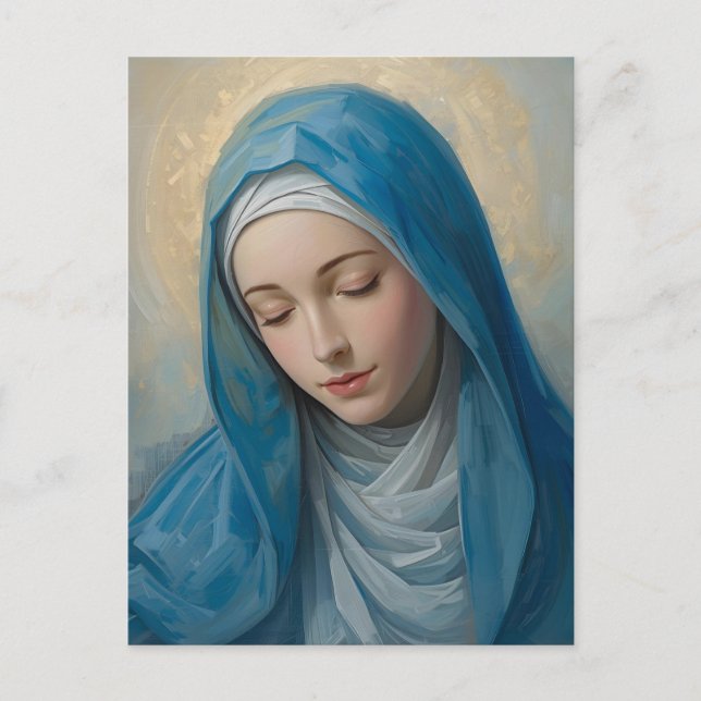 Cartão Postal Virgem Maria (Frente)