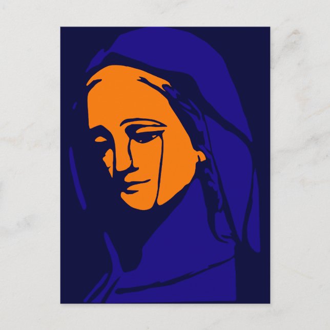 Cartão Postal Virgem Maria (Frente)