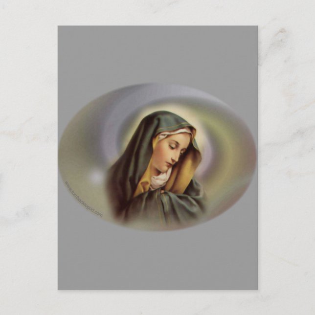 Cartão Postal Virgem Maria 2 (Frente)