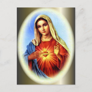 Cartão Postal Virgem Maria Abençoada - Mãe de Deus