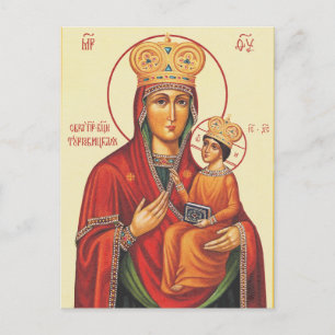 Cartão Postal Virgem Maria com Criança Jesus