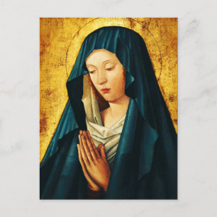 Cartão Postal Virgem Maria Hodegetria Ícone Católico Bizantino A