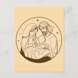 Cartão Postal Virgem Maria Jesus Natal