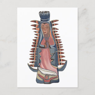 Cartão Postal Virgem Maria Nossa Senhora de Guadalupe pintura