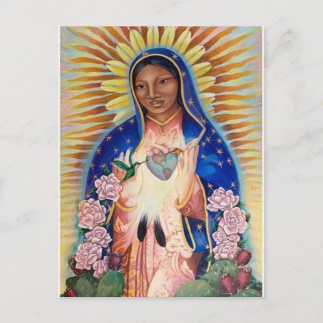 Cartão Postal Virgem Maria - nossa senhora Guadalupe (Frente)