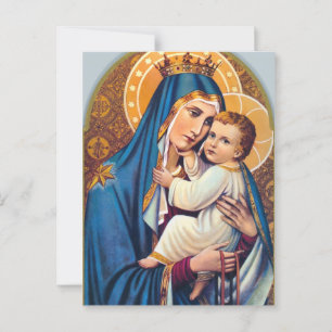 Cartão Postal Virgem Maria, Oferta de missa católica