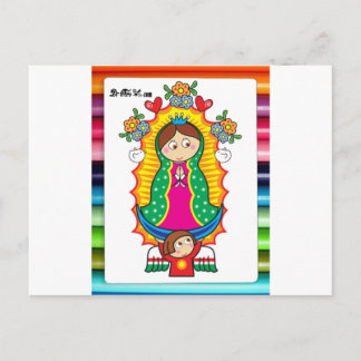 CARTÃO POSTAL VIRGEN DE GUADALUPE CARICATURA 01 PRO PERSONALIZÁV