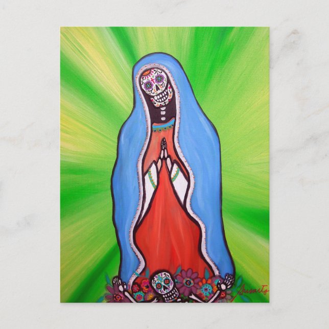 Cartão Postal virgen guadalupe BY PRISARTS (Frente)
