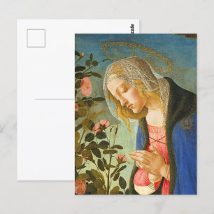 CARTÃO POSTAL VIRGIN ADORANDO CRIANÇAS DE CRISTO SONORO