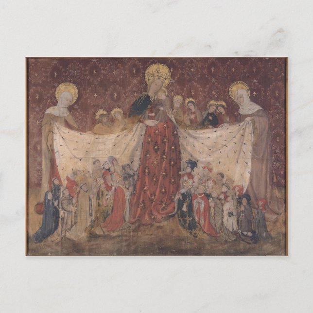 Cartão Postal Virgin Protector, c.1417 (Frente)