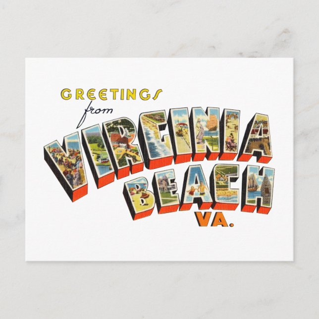 Cartão Postal Virginia Beach (Frente)