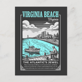 Cartão Postal Virginia Beach City Virginia The Atlantic’s Jewel