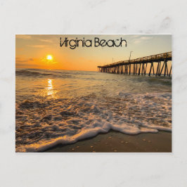 Cartão Postal Virginia Beach Fisheries Pier em Sunrise