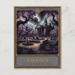 Cartão Postal Virgínia | Cartão-postal de arte gótica