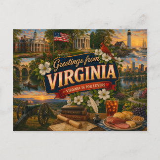 Cartão Postal Virginia Postcard