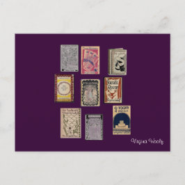 Cartão Postal Virginia Woolf Books